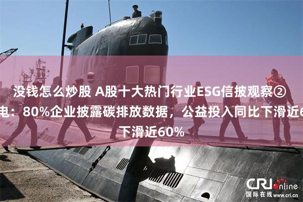 没钱怎么炒股 A股十大热门行业ESG信披观察② | 绿电：80%企业披露碳排放数据，公益投入同比下滑近60%