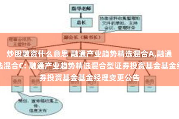 炒股融资什么意思 融通产业趋势精选混合A,融通产业趋势精选混合C: 融通产业趋势精选混合型证券投资基金基金经理变更公告