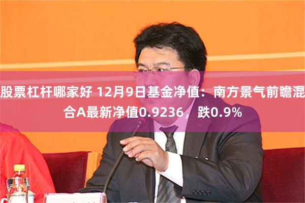 股票杠杆哪家好 12月9日基金净值：南方景气前瞻混合A最新净值0.9236，跌0.9%