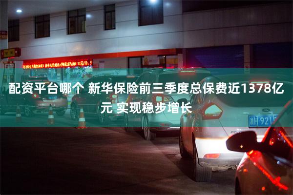 配资平台哪个 新华保险前三季度总保费近1378亿元 实现稳步增长